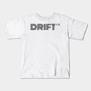 Drift Print Black Kids T-Shirt